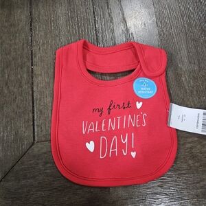 Carter's Red Valentine's Day Bib